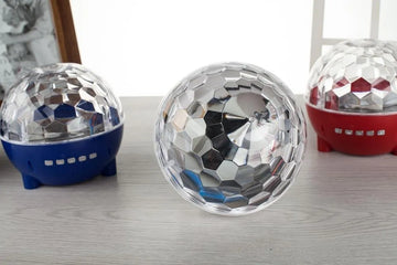 Parlante Bluetooth Portátil Lámpara Luces Colores Led Usb Tf