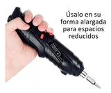 Destornillador Atornillador Electrico Inalambrico Recargable Negro