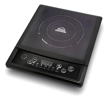 Estufa De Induccion 1 Puesto Home Elements Estufa Portatil Negro