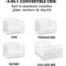 Cuna Convertible Davinci Charlie En Blanco