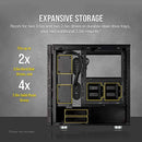 Corsair 275r Chasis Torre De Vidrio Templado Con Flujo Aire Negro