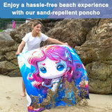 Toalla De Playa Con Capucha Catalonia, Microfibra, Antidesli