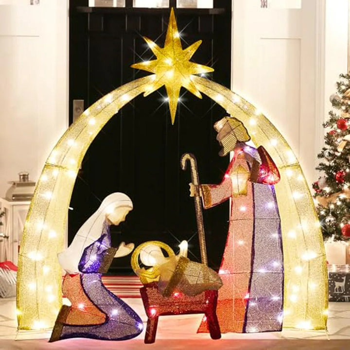 52 Natalicio Exterior Con Luces Led - Decoración Navideña