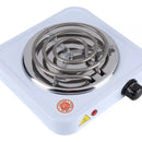 Estufa Eléctrica 1 Puesto Fogon Portátil Camping 1000w 110v Color Blanco