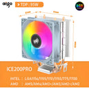 COOLER CPU AIGO ICE200PRO RGB para procesadores Intel y Amd