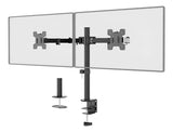 Soporte Para 2 Monitores Doble Dual Escritorio Wali M002-32 Negro Tamaño de 13" a 32"