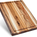 Tablas De Madera Teca Para Cortar Carnes Alimentos Mediana Liso Marrón