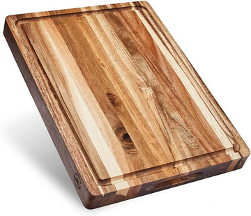 Tablas De Madera Teca Para Cortar Carnes Alimentos Mediana Liso Marrón