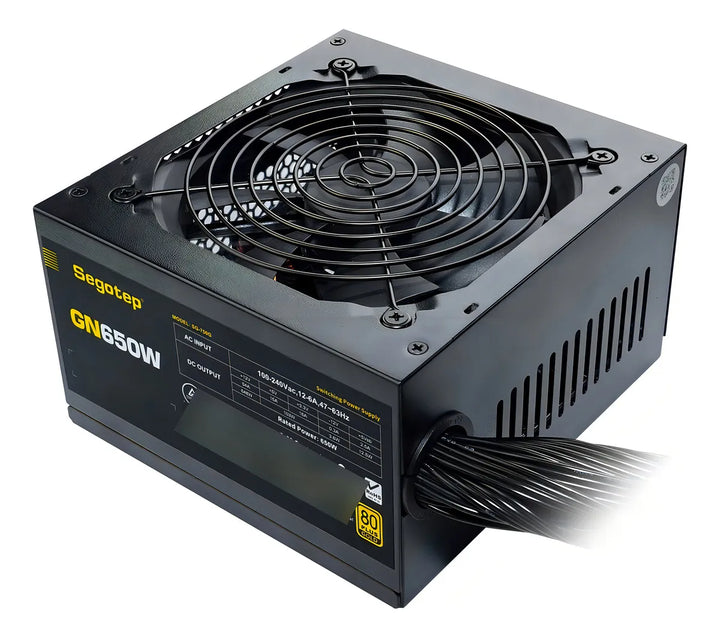 Fuente de poder para PC Segotep GN650W 650W negra