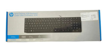 Teclado Alámbrico Hp 320k Qwerty Inglés Us Color Negro