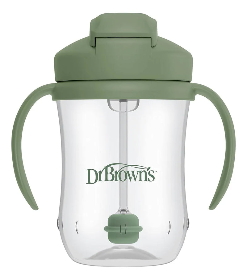 Vaso Entrenador Pitillo Dr. Brown's 9 Onz Verde Animalito