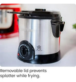 Freidora Chefman Con Canasta Removible, Antiadherente Y Exte