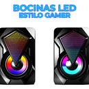 Bocinas Rgb Con Control Volumen Portátil 3.5mm