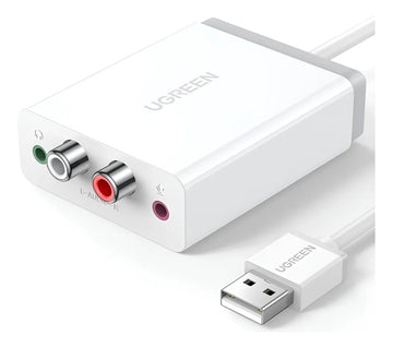 Adaptador De Audio De Tarjeta De Sonido, Ugreen