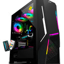 Chasis Gamer E-atx Jyr Jx124 Apolo Negro X5 Fan Argb