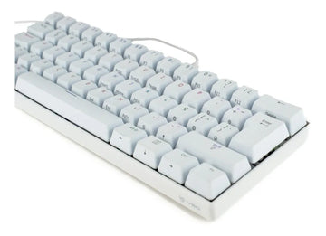 Teclado VSG QWERTY Kailh Brown español latinoamérica color blanco con luz RGB