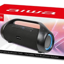 Bocina Portátil Aiwa Aws1000bt Negro Bluetooth 90W RMS Resistente al Agua con Luces LED