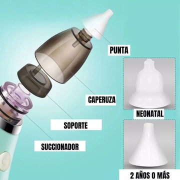 Aspirador Succionador Mocos Niños Mucosa Nariz Fosas Nasales A Disposicion