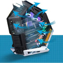 Chasis Caja Iceberg Mech One 5 Fan + Doble Tira Led M-rgb Blanco