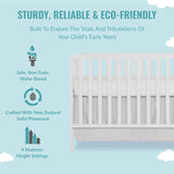 Cuna Convertible Y Cambiador Blanco Desmontable Jpma 1 Pulga