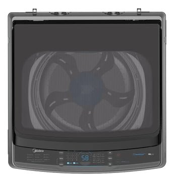 Lavadora Carga Superior 10 Kg Gris Acero Inoxidable Midea