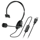 Audífono Genius Con Micrófono Hs-100u Mono Usb Color Negro