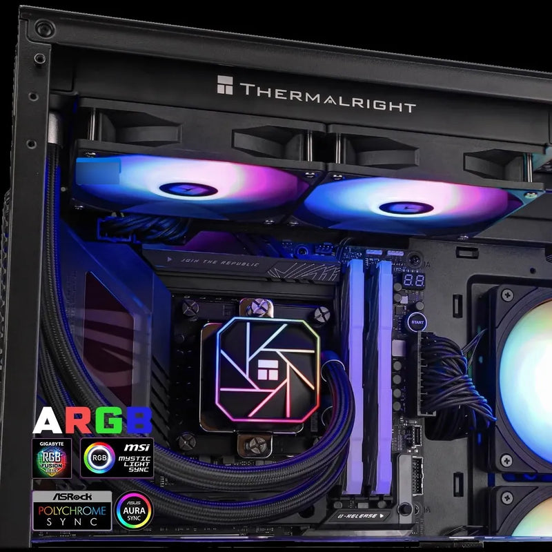 Enfriamiento Liquido Ta Pc Cpu 240mm Argb Lga 1700 Am5 Am4 Negro