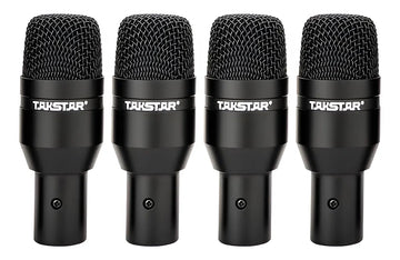 Kit de micrófono con batería Takstar Dmsd7 con funda superior, color negro