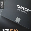 Disco sólido interno Samsung 870 EVO MZ-77E500 500GB negro