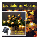Luz Solar Abejas 4.5 Metros 20abejas Blanco Cálido