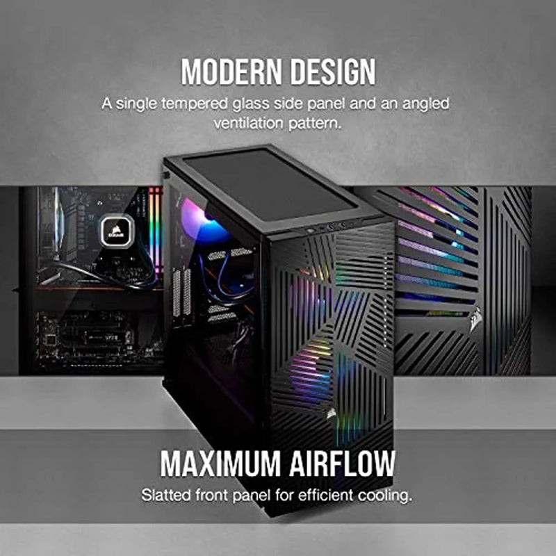 Corsair 275r Chasis Torre De Vidrio Templado Con Flujo Aire Negro