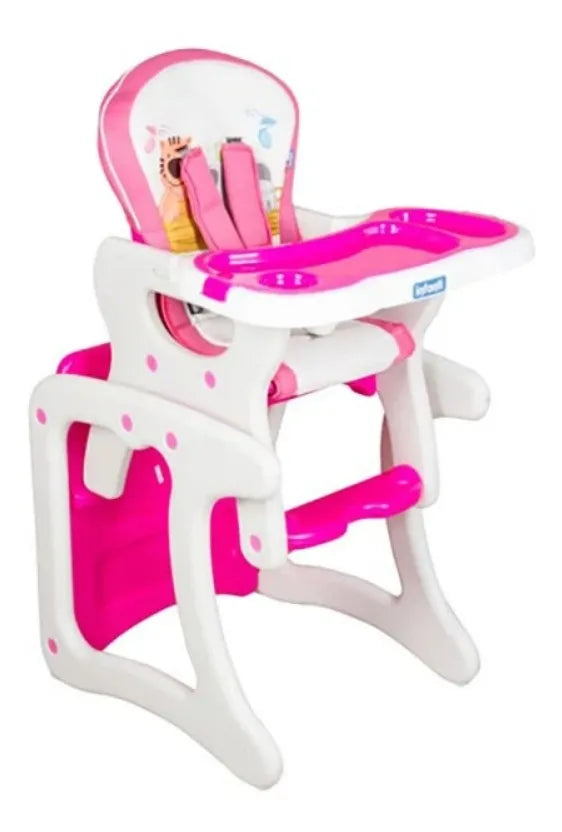 Silla De Comer Sit-up Rosado Infanti Color Rosa