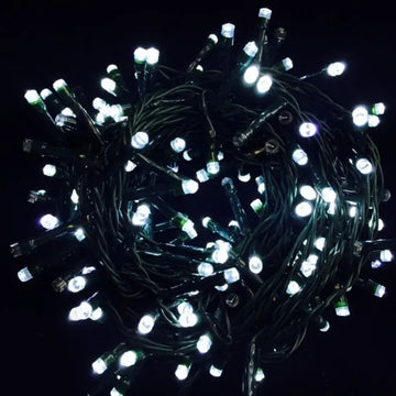 Luces Led Lineal 200 Blanca 14m Instalacion Navidad Navideña