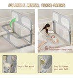 Cuna Portátil 3 En 1 Para Bebé Cama Lateral Ajustable Gris