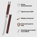 Cuchillo Ultra Afilado En Acero Inoxidable Carnicero Chef Marrón Oscuro