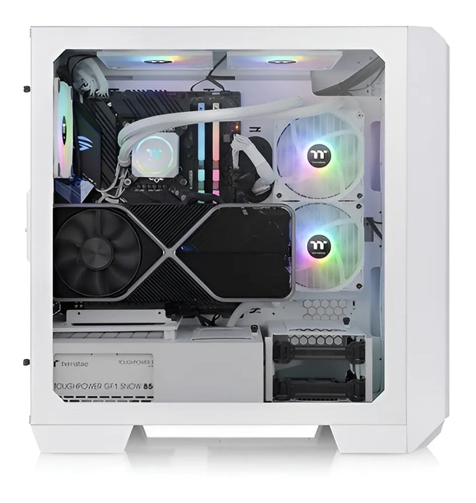 Chasis Thermaltake View 300 Mx + 3 Ventilador Rgb- Blanco