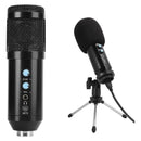 Grandioso Micrófono Condensador Usb Con Trípode Color Negro