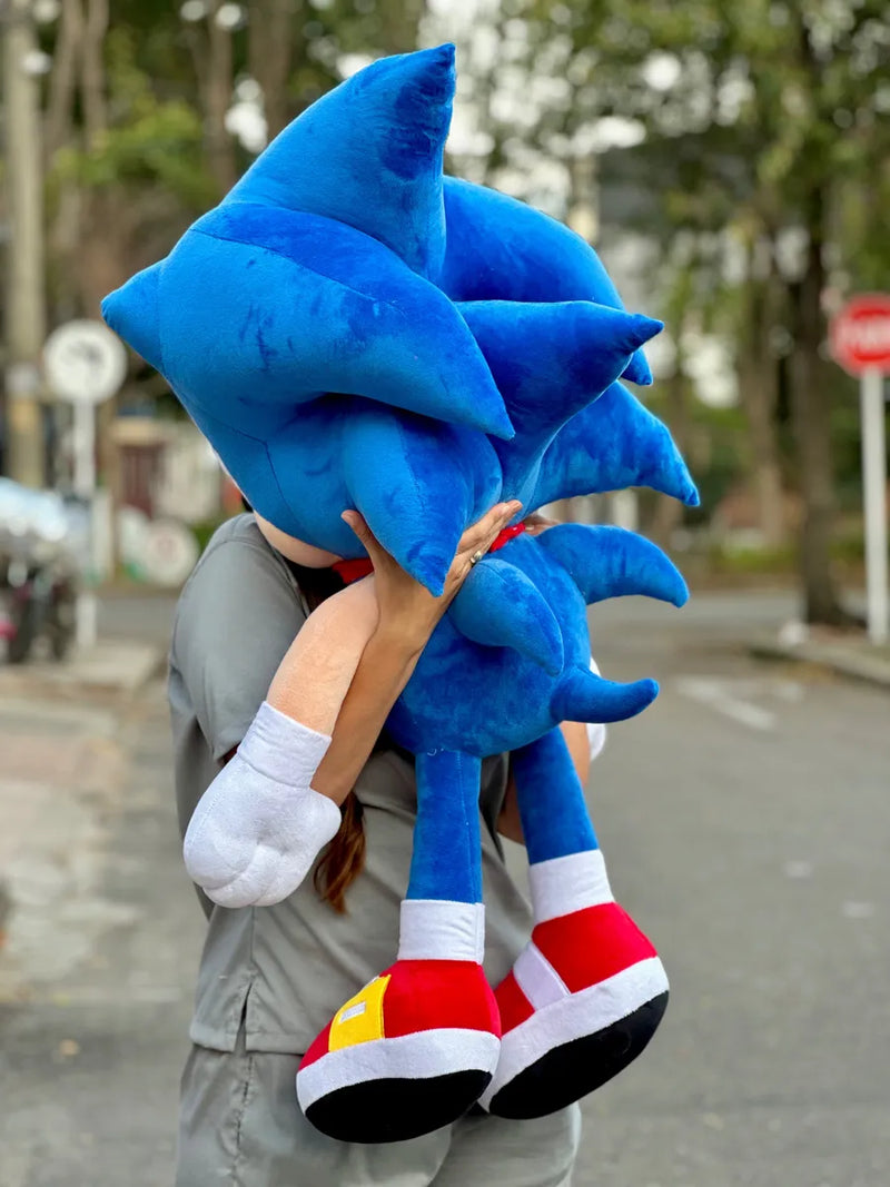 Sonic Peluche Gigante 1 Metro Perfumado Obsequios Azul