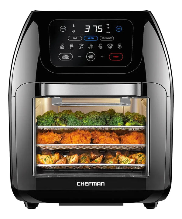 Freidora De Aire Multifuncional Chefman 10l 14 Funciones Xl