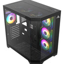 Chasis Iceberg Crystal Edge Negro X7 Fan Argb Maxi Infinity