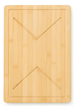 Tabla Bambú Picar Cortar Verduras Quesos Cocina 28x40 Rectangular Madera