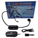 Microfono Inalambrico De Diadema Receptor Plug Americansound Negro