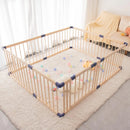 Parque Infantil De Madera Ultra Seguro Con Puerta