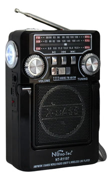 Radio Parlante Recargable Panel Solar Linterna Led Portátil Diseño