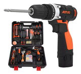 Taladro Destornillador Inalambrico 12 V + Kit De Herramienta Negro