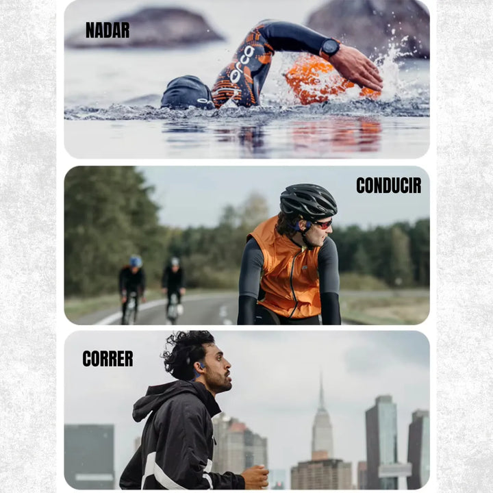 Audifonos Conduccion Osea Bluetooth Microfono Natacion Ipx8 Negro