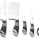 Set De Cuchillos Winsor 9 Pcs Color Plateado/Negro
