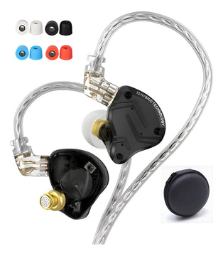 Audífonos Kz Zs10 Pro X Monitor In Ears Sin Micro Y Estuche Negro