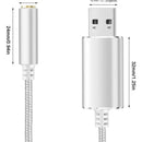 Tarjeta De Audio Sonido Y Micrófono Externa Usb A Jack 3.5mm