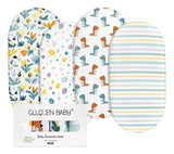 Gllquen Baby Paquete De 4 Sabanas De Moises, Transpirable, A